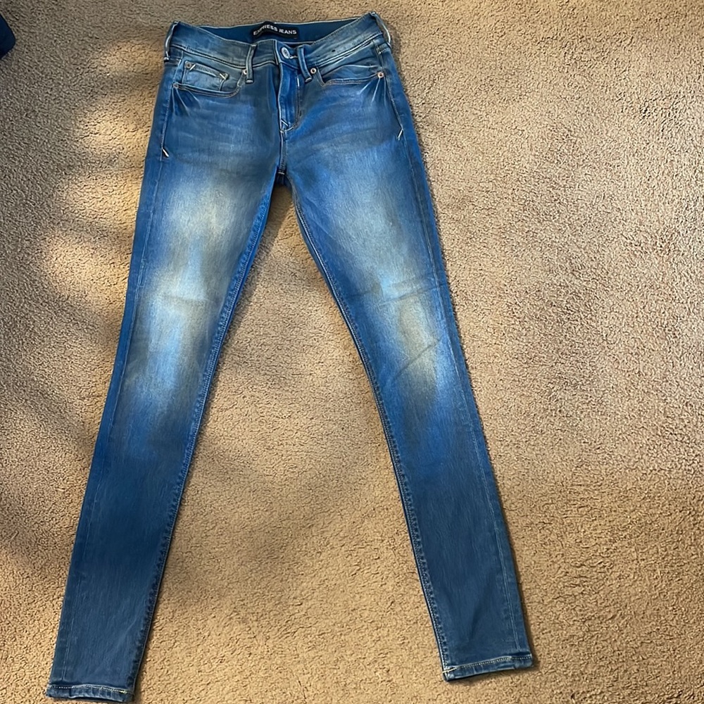 Express Mid Rise Legging Jeans - Picture 5 of 5
